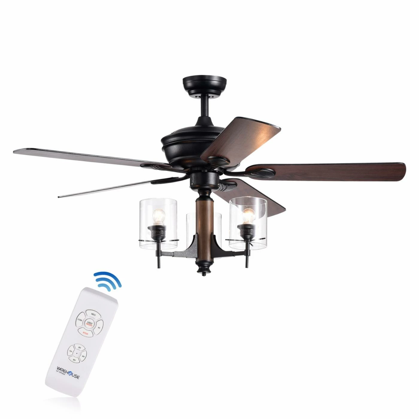 Budget โจ With Remote Warehouse Of Tiffany Saranac 52 In. Indoor Ceiling Fan With Light ๐ 1 Budget โจ With Remote Warehouse Of Tiffany Saranac 52 In. Indoor Ceiling Fan With Light ๐