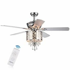 Best deal ๐ With Remote Warehouse Of Tiffany Garvey 52 In. Indoor Ceiling Fan With Light ๐ฅฐ