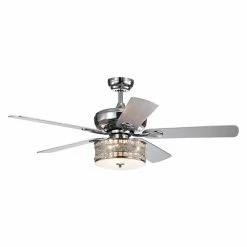 Deals 🌟 With Remote Warehouse Of Tiffany Davrin 52 In. Indoor Ceiling Fan With Light ❤️
