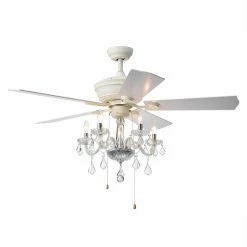 Brand new ✔️ Light Kit Included Warehouse Of Tiffany Havorand II 52 In. Ceiling Fan With Light 😀
