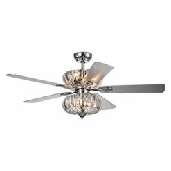 Budget 🎁 Light Kit Included Warehouse Of Tiffany Kyana 52 Indoor Ceiling Fan With Light 🔔