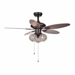 Budget π With Remote Warehouse Of Tiffany Casimer 42 In. Indoor Ceiling Fan With Light β€οΈ