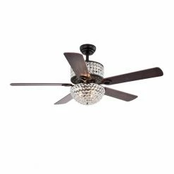 New 🎉 Light Kit Included Warehouse Of Tiffany Laure 52 In. Indoor Ceiling Fan With Light 😍